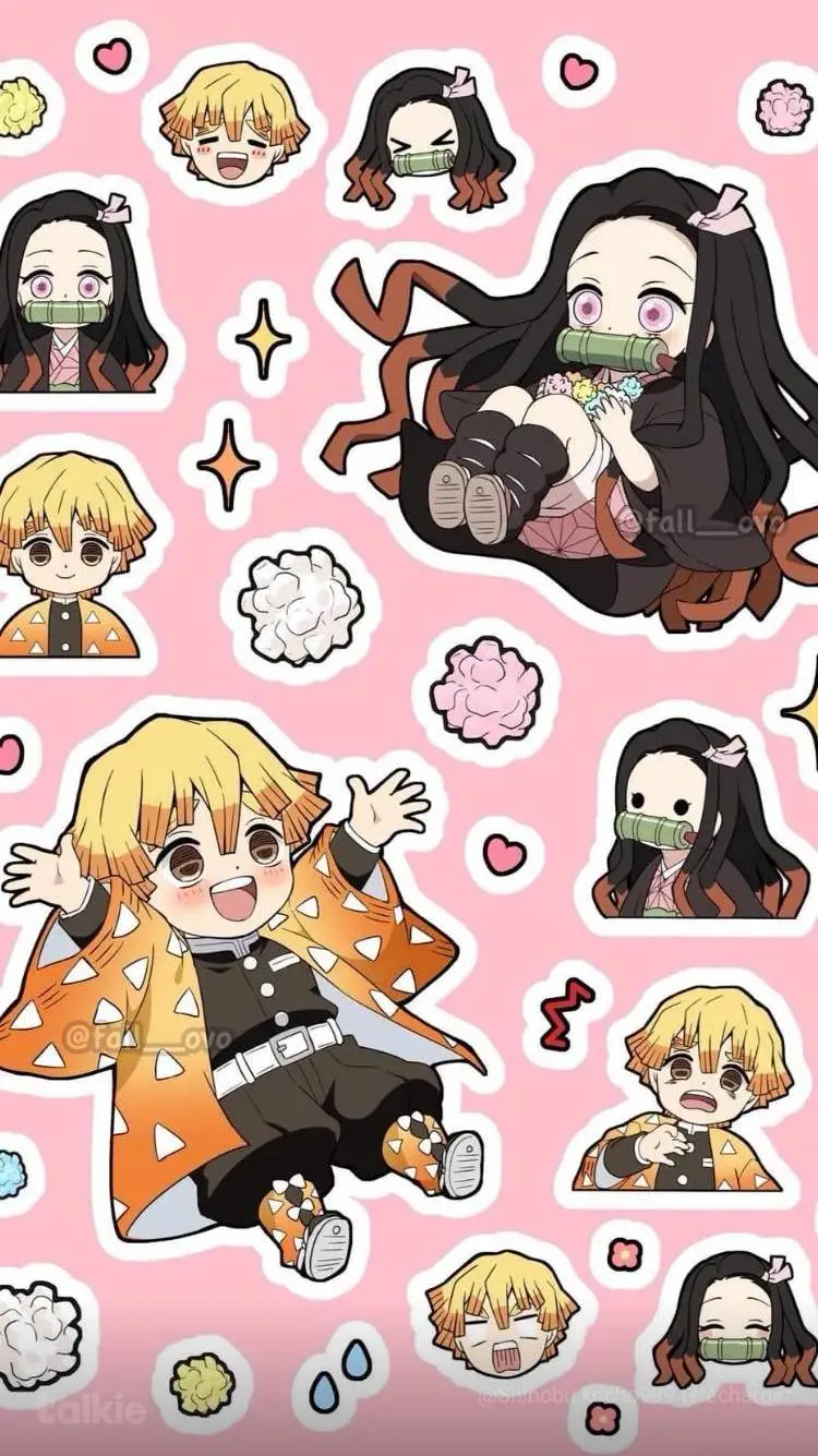 ai character: Nezuko 🌸🌟 background