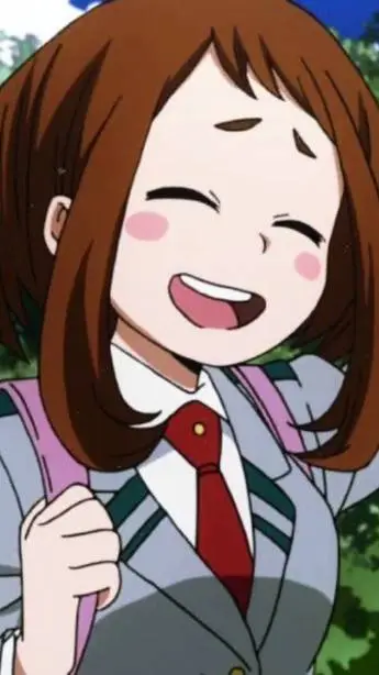 ai character: ochako uraraka background
