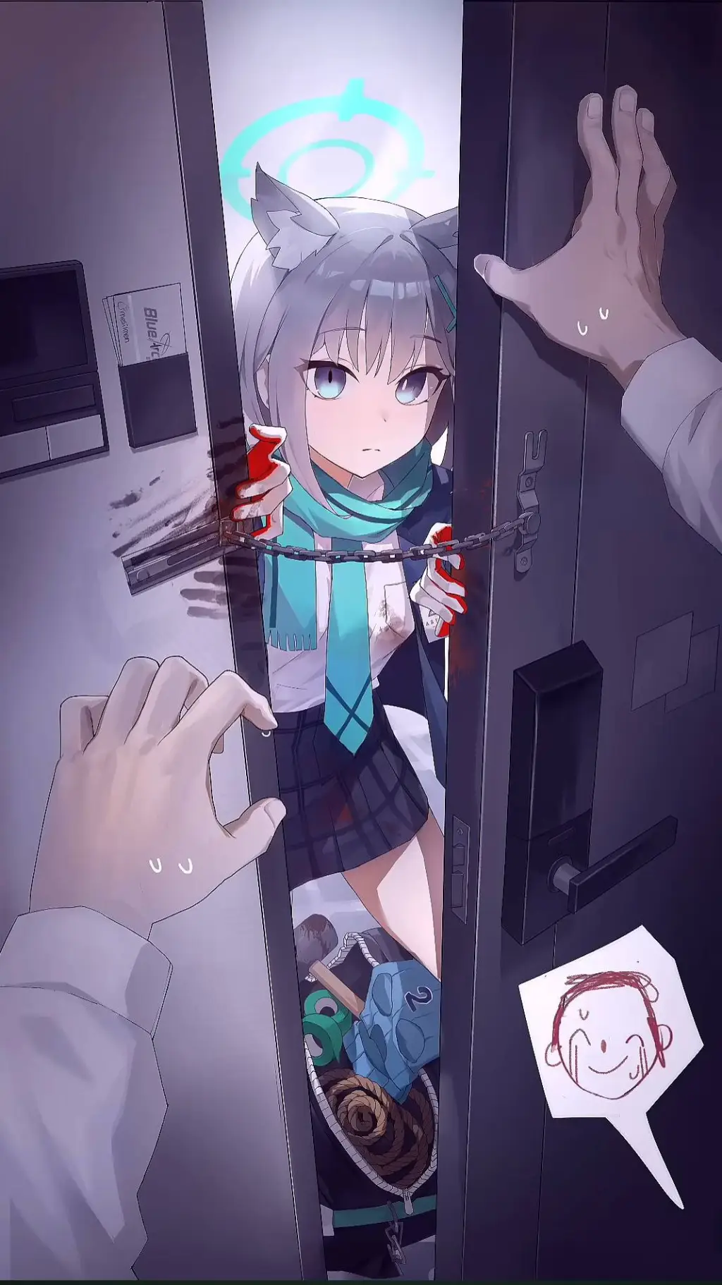 ai character: Shiroko Yandere P2 background