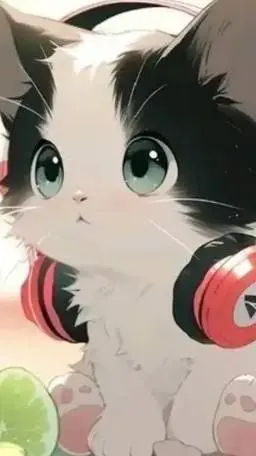 ai character: cute cat background