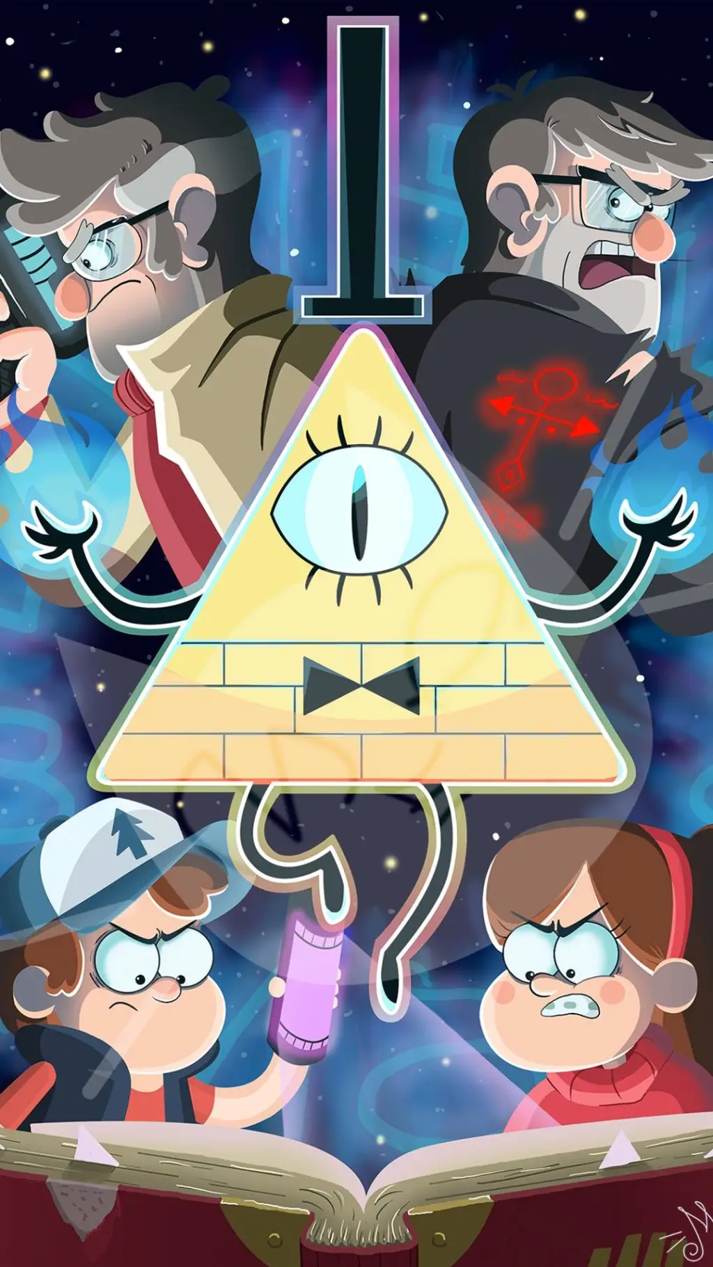 ai character: Gravity Falls  background