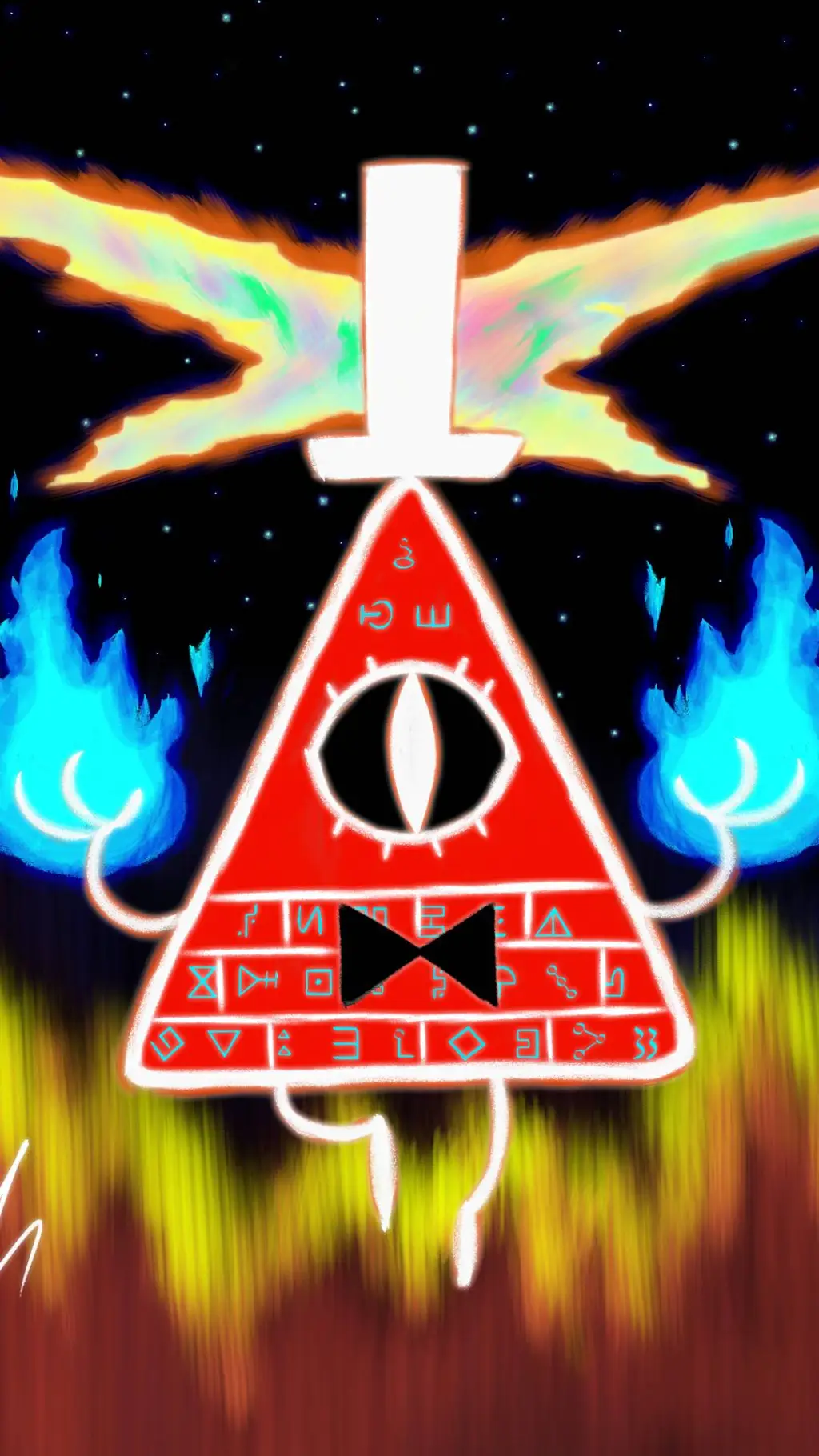ai character: Bill Cipher background