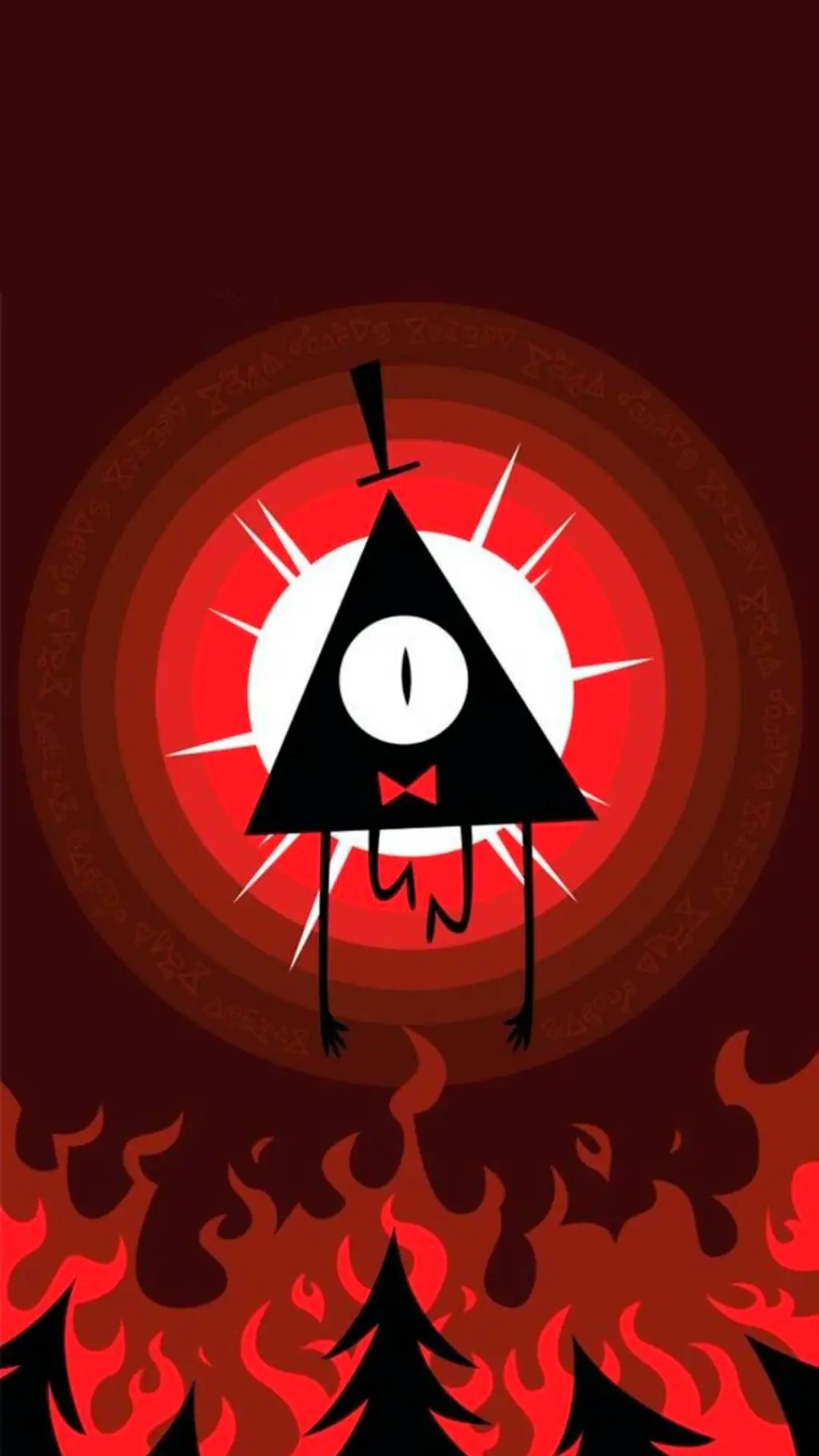 ai character: Bill Cipher's Sad background