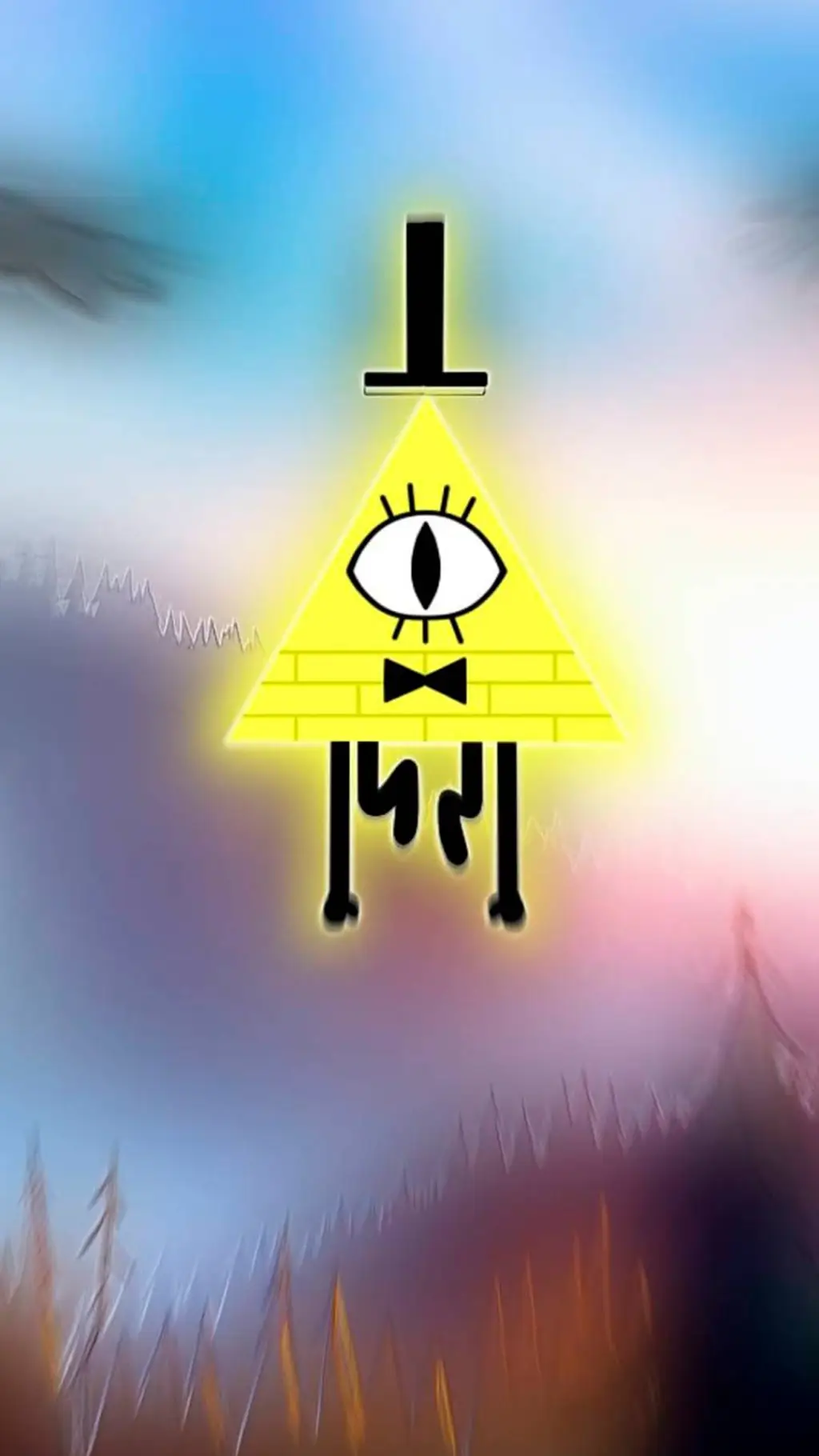 ai character: Bill Cipher  background