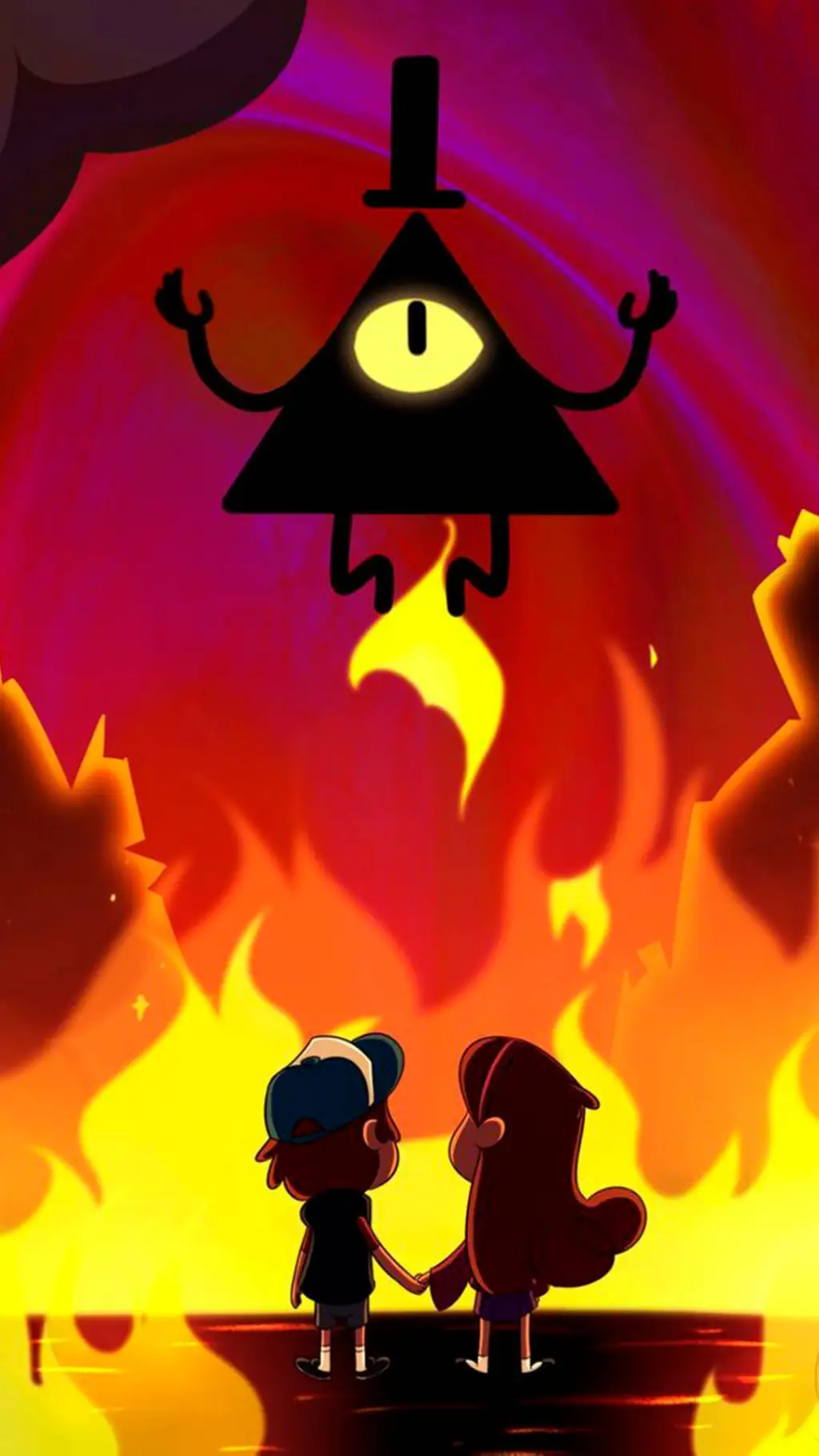 ai character: Bill Cipher 👁 background