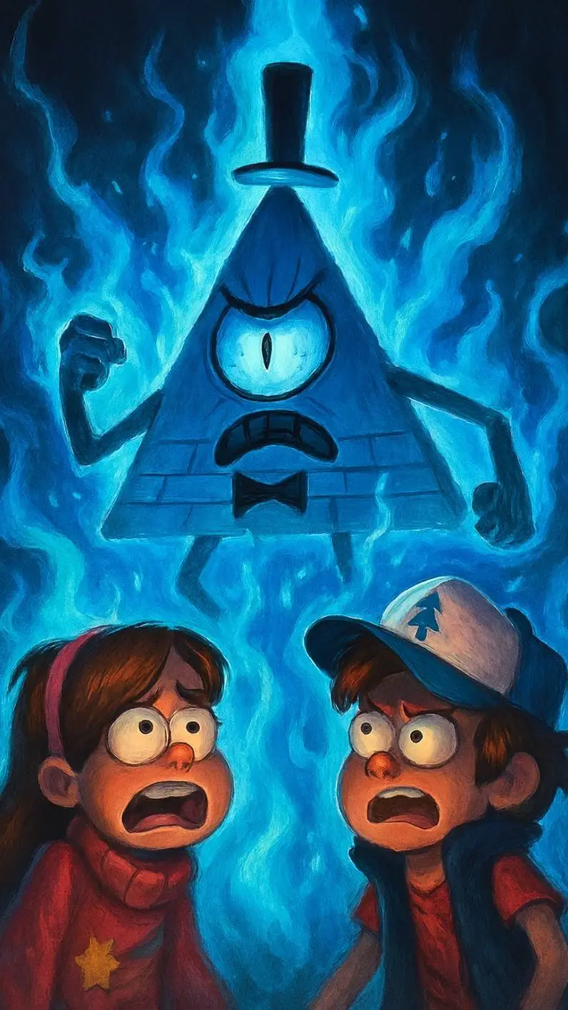 ai character: Bill Dipper Mabel background