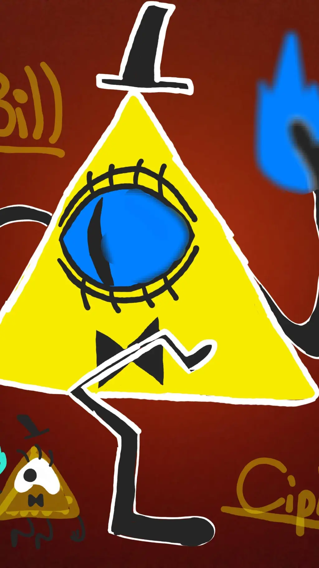 ai character: Bill I Drew background