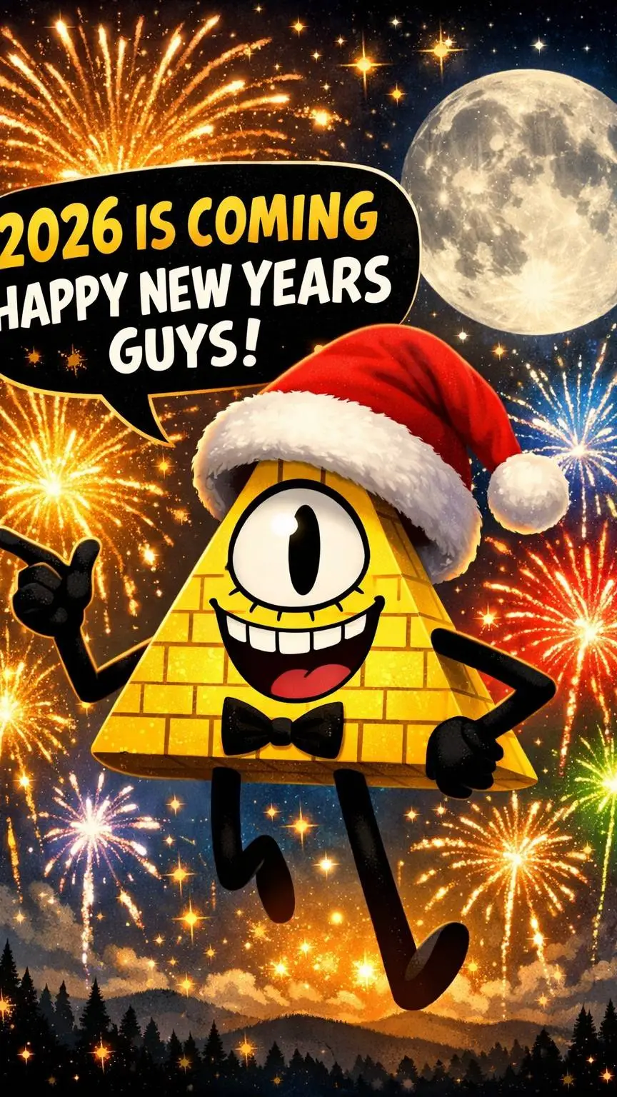 ai character: Bill Cipher 2026 background