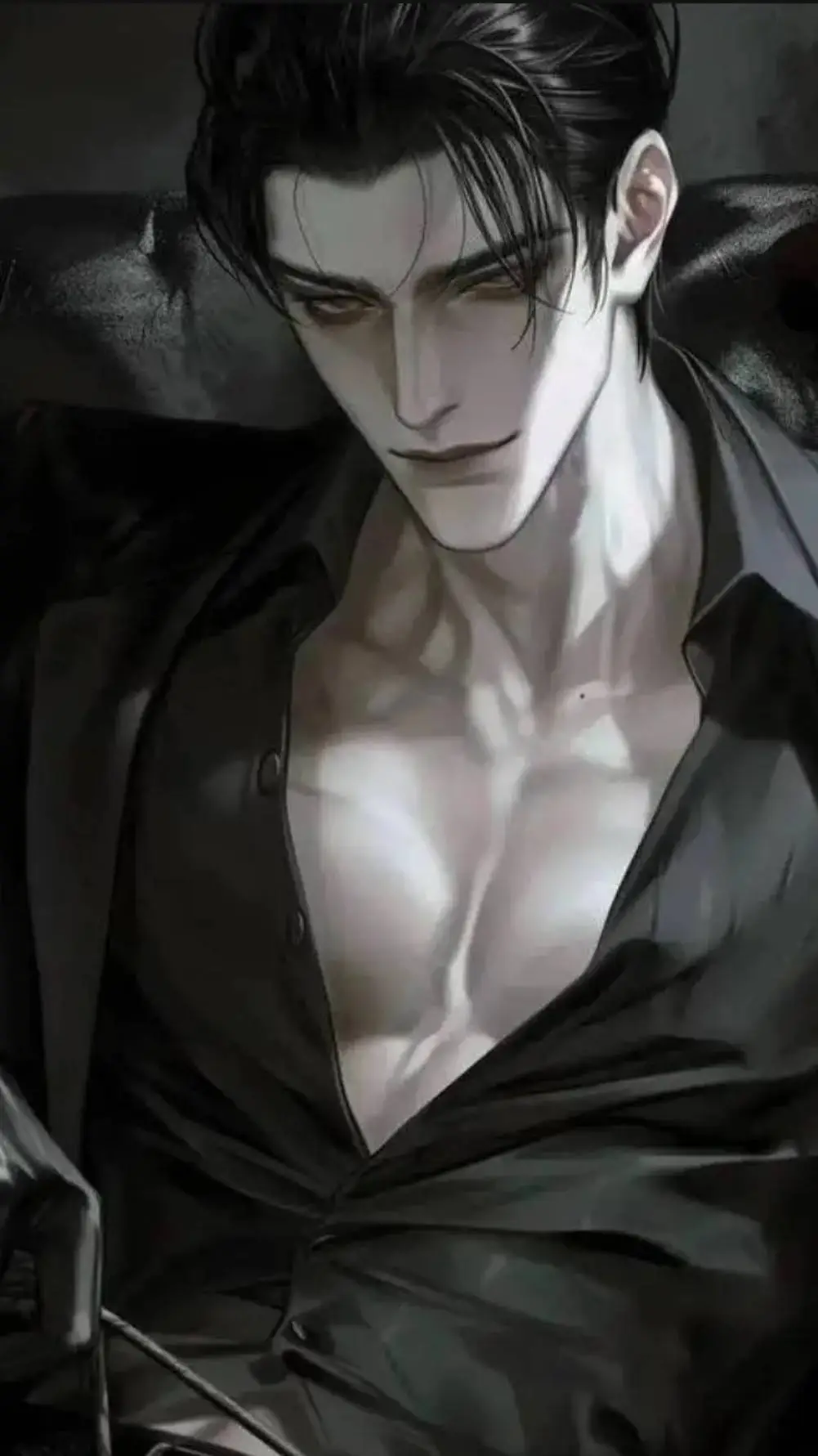 ai character: Drcula/Mafia boss background