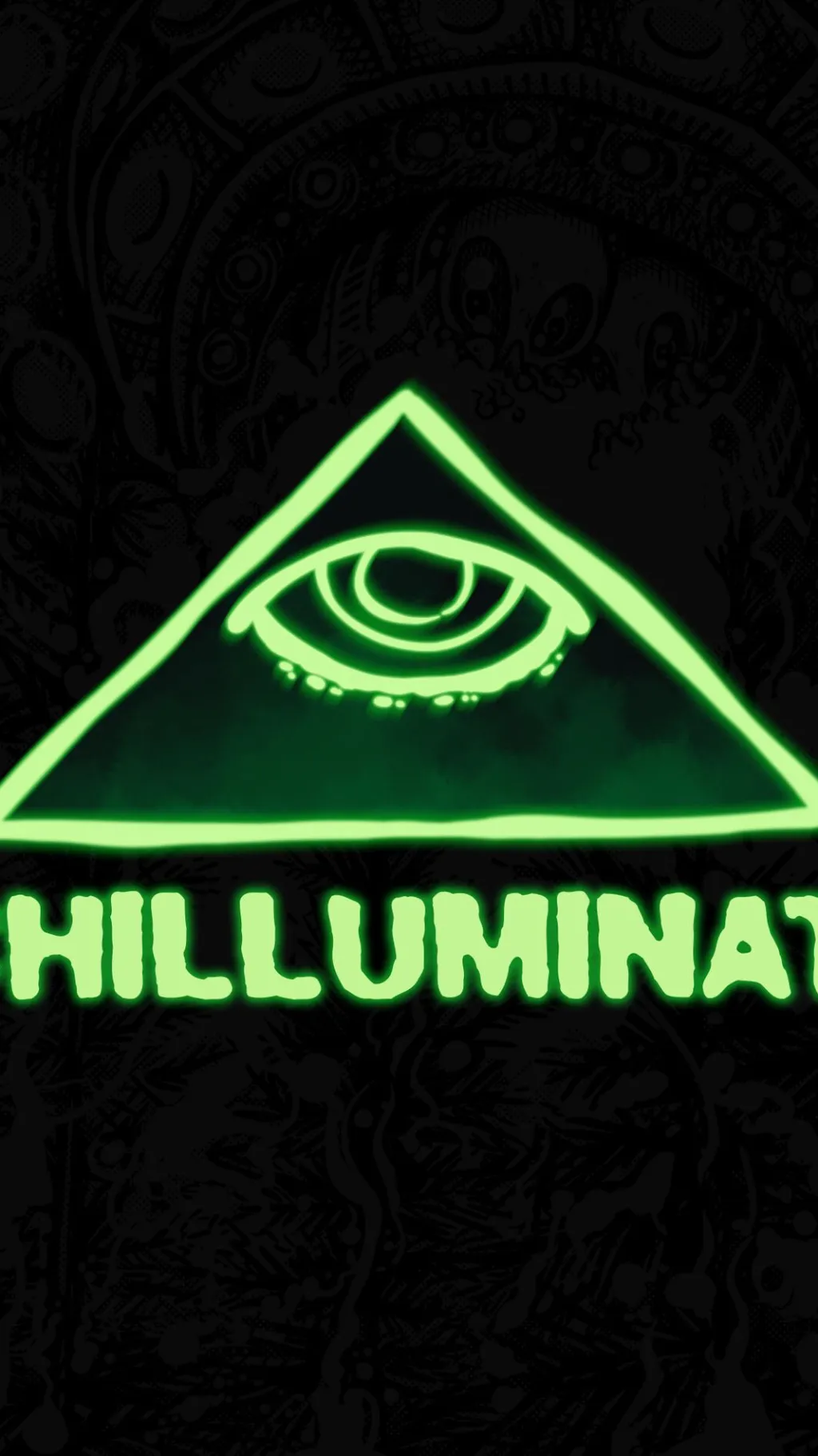 ai character: Chilluminati pod background