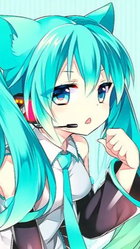 ai character: Hatsune Miku  background