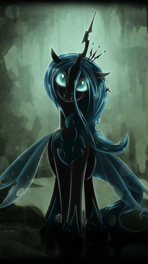 ai character: Queen chrysalis  background