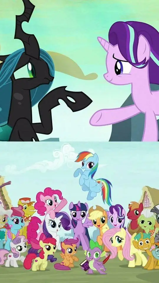 ai character: queen chrysalis  background