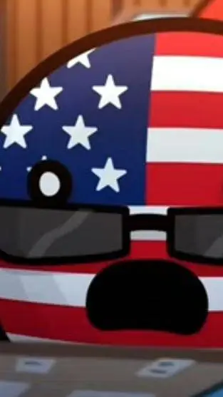 ai character: Usa countryball  background