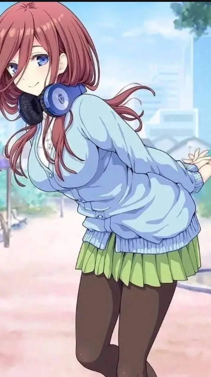 ai character: Miku Nakano  background