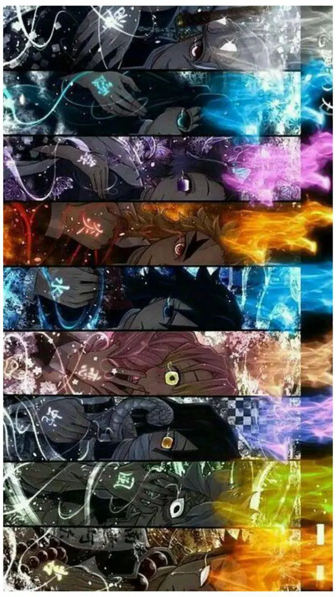 ai character: kny demon slayer  background