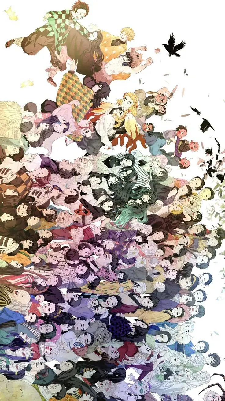 ai character: kny demon slayer background