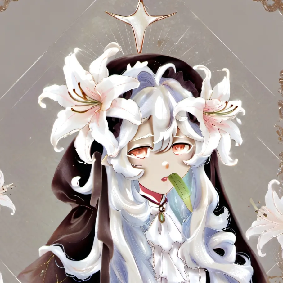 chat with ai character: White lily cookie