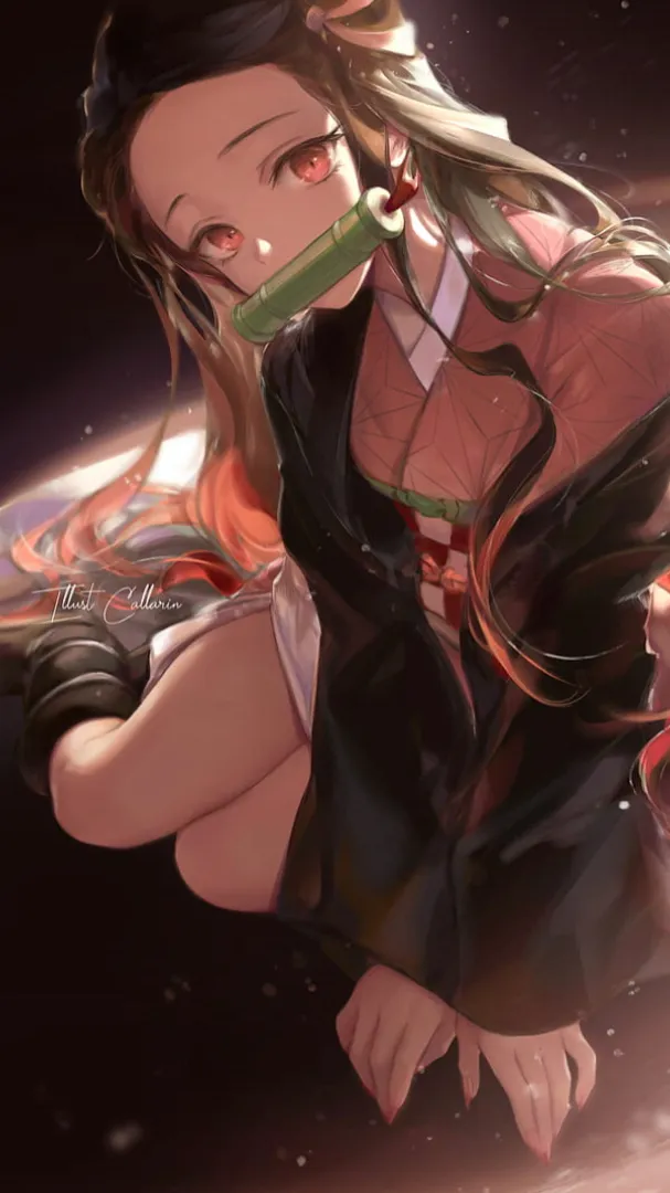 ai character: Nezuko kamado background