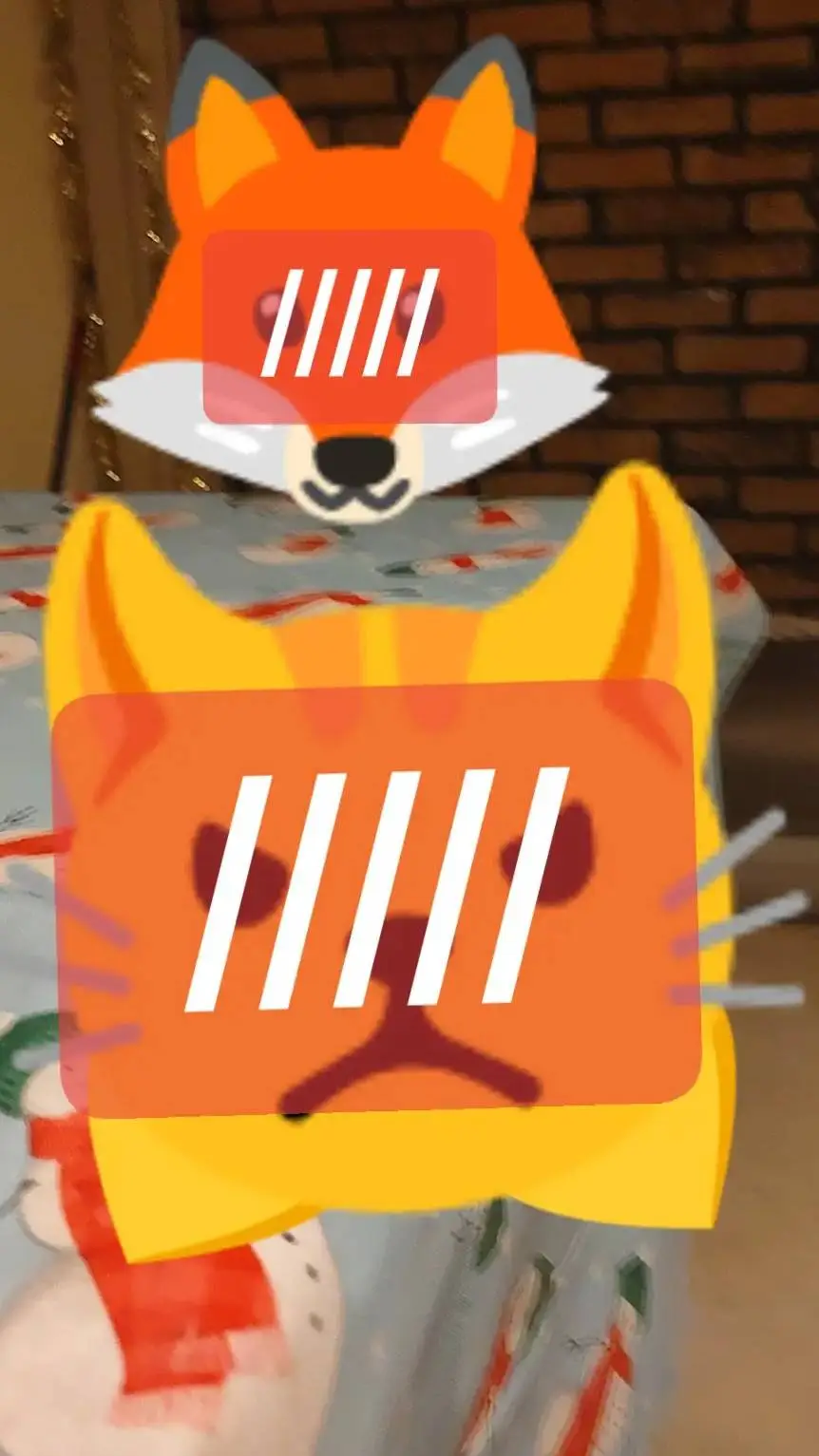 ai character: cat x fox background