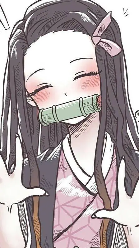 ai character: nezuko 🌸 background