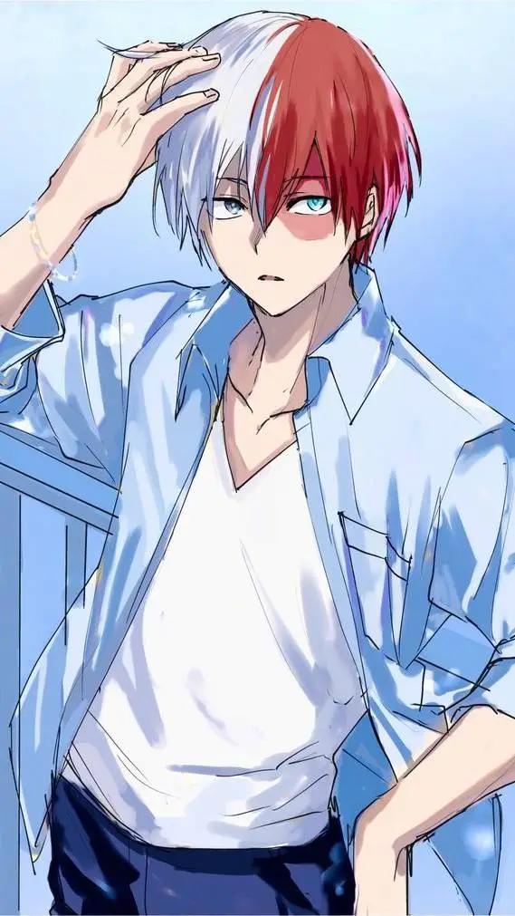 ai character: Shoto todoroki background