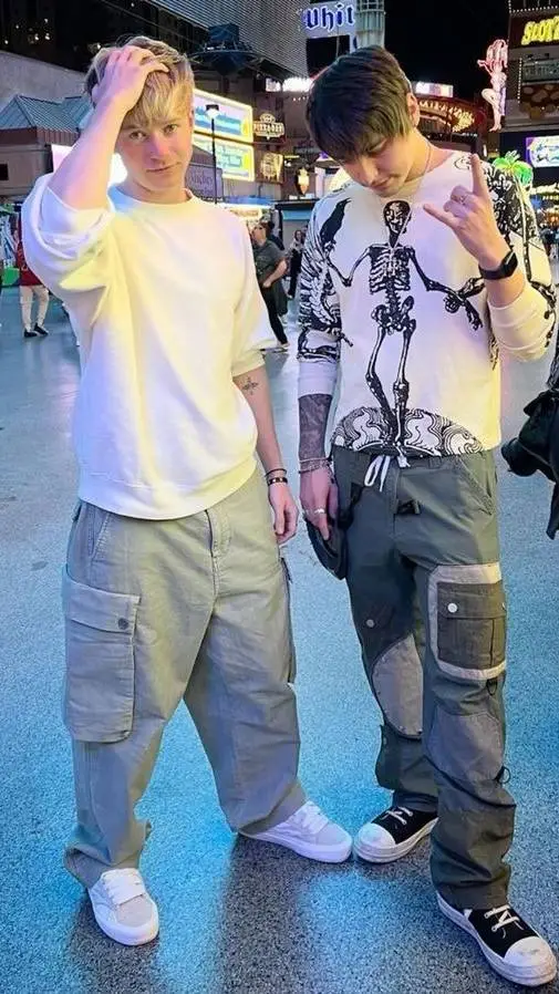 ai character: Sam and Colby  background
