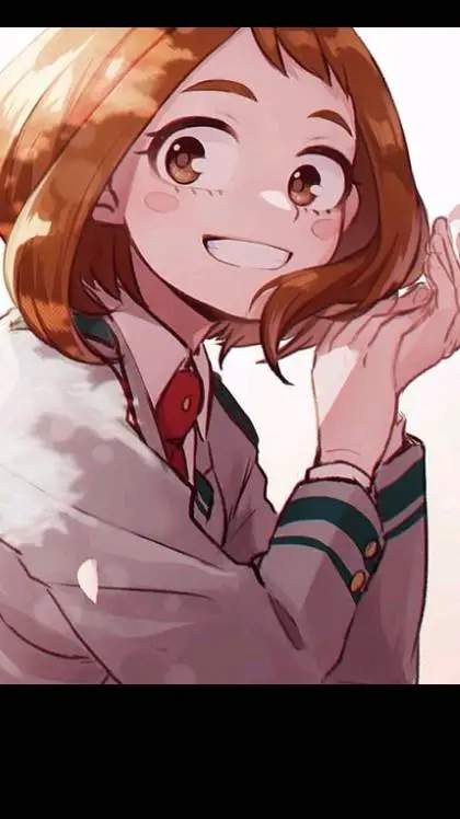 ai character: ochako uraraka  background