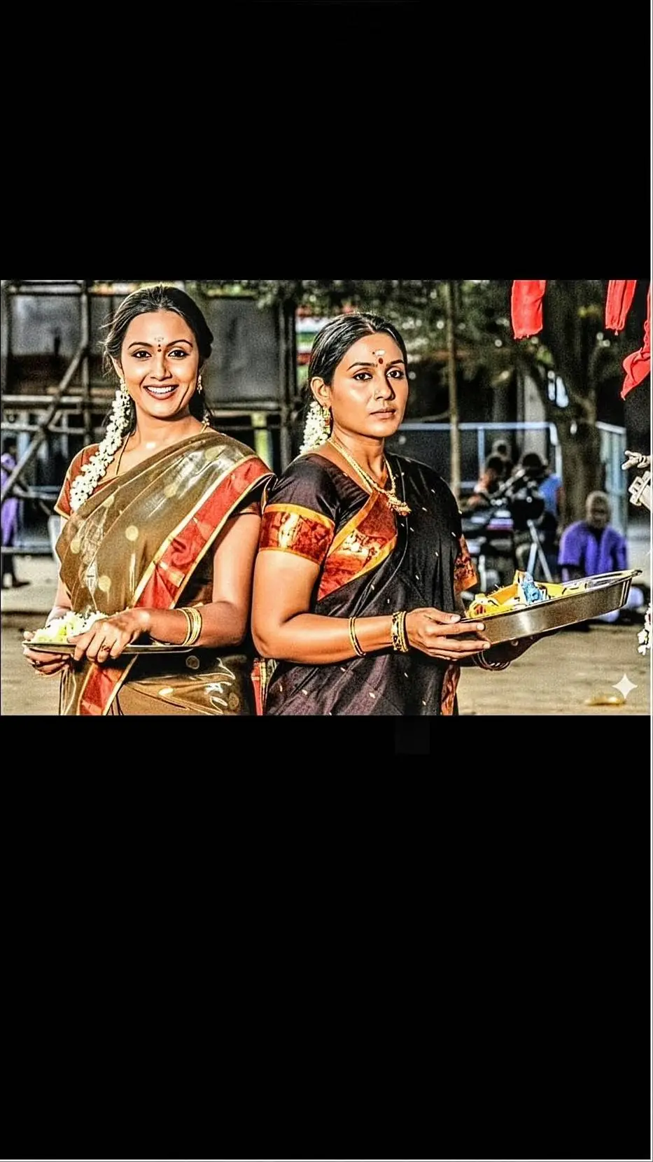 ai character: Mythili & Thulasi background