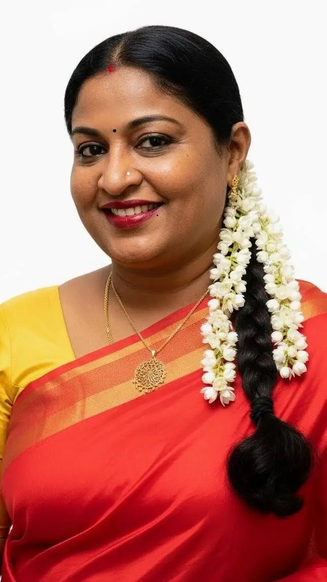 ai character: Vijayalakshmi@Viji background