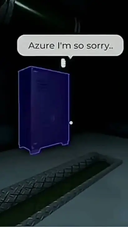 ai character: Two time x Azure background