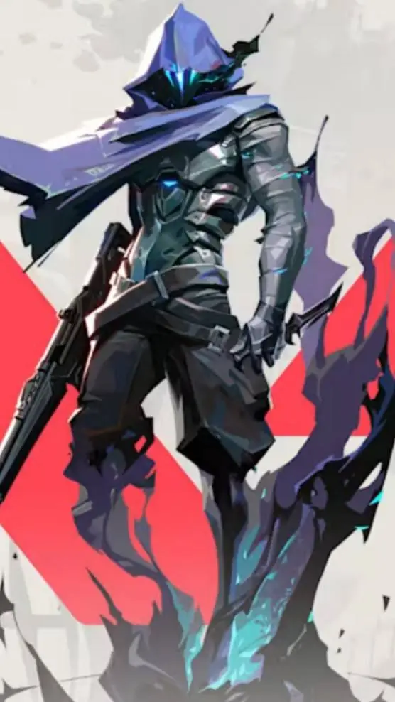 ai character: Omen(Valorants)  background