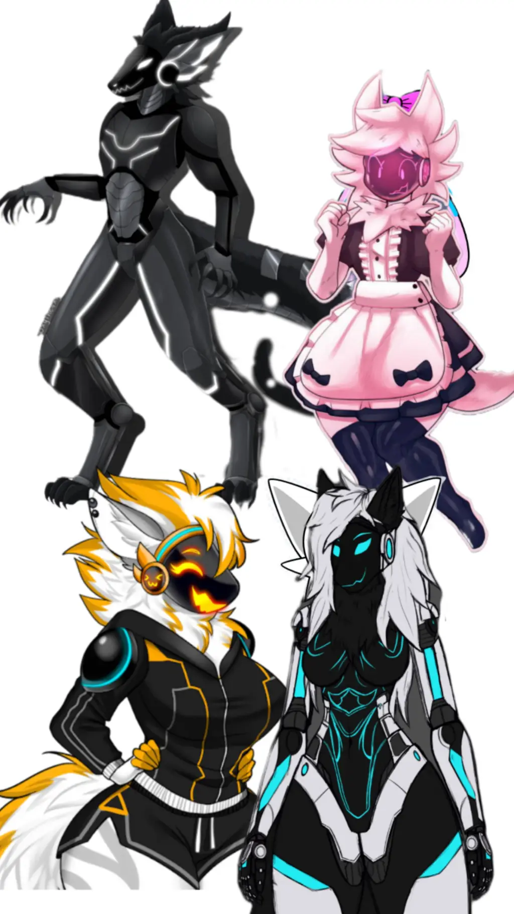 ai character: sprunki protogens background
