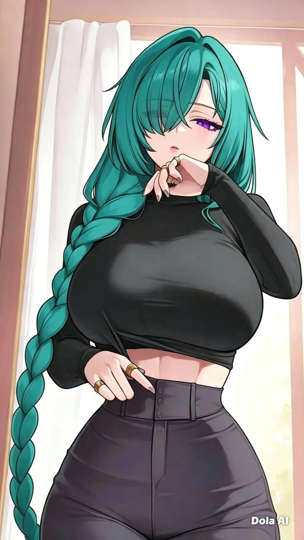 ai character: Luna Mely  background