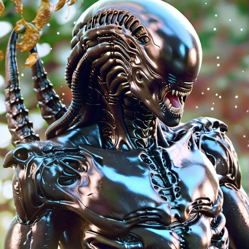 chat with ai character: Black xenomorph