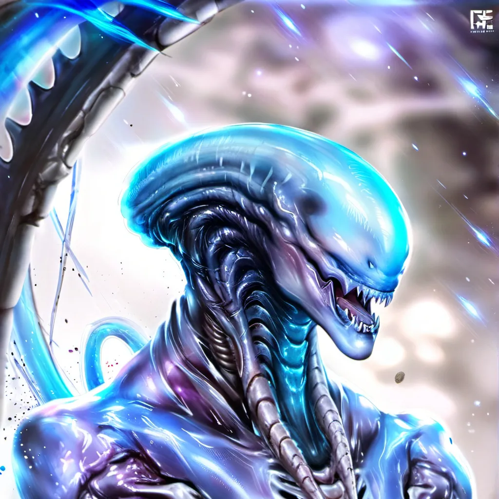 chat with ai character: Blue Xenomorph