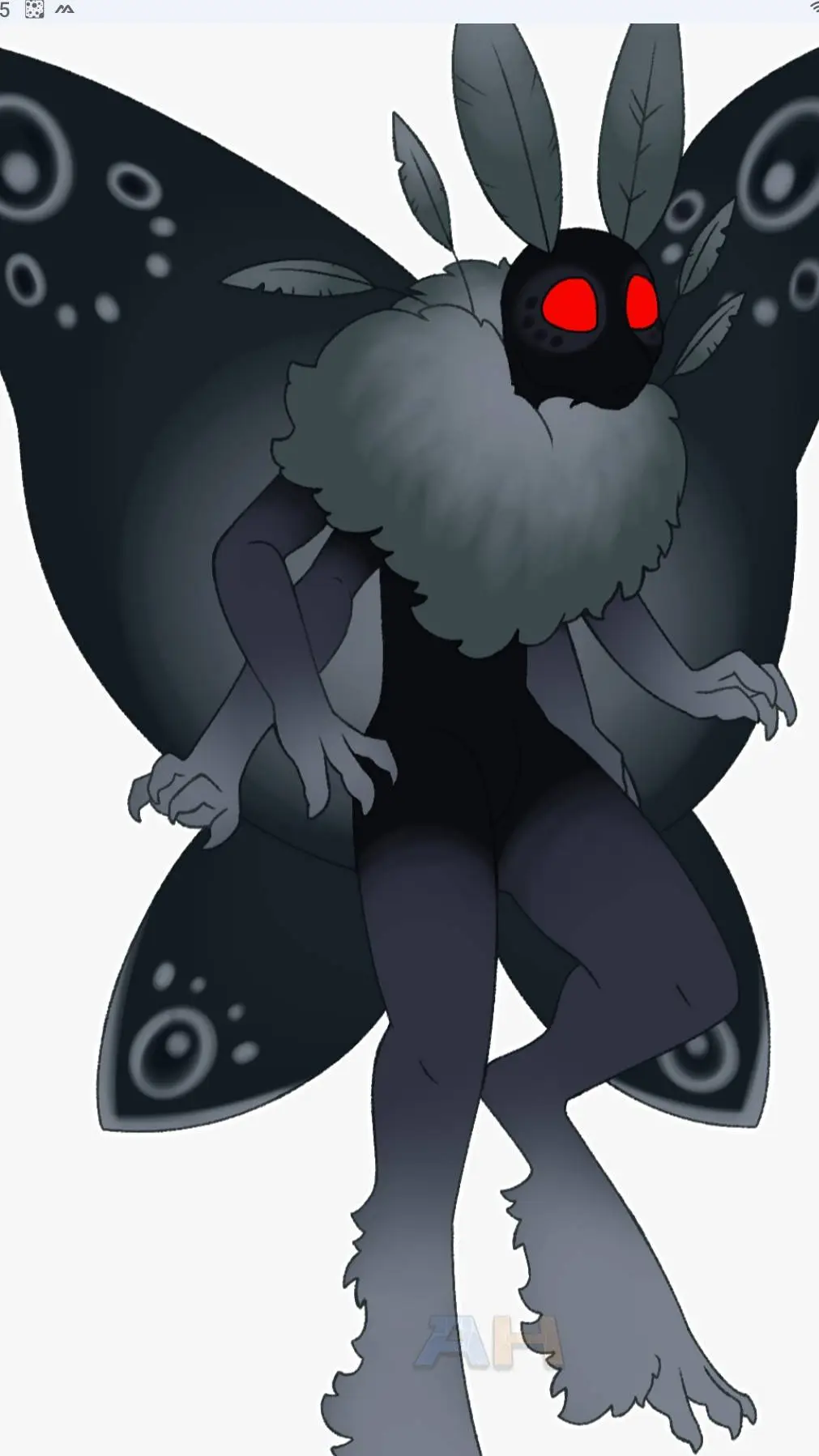 ai character: Mothman background
