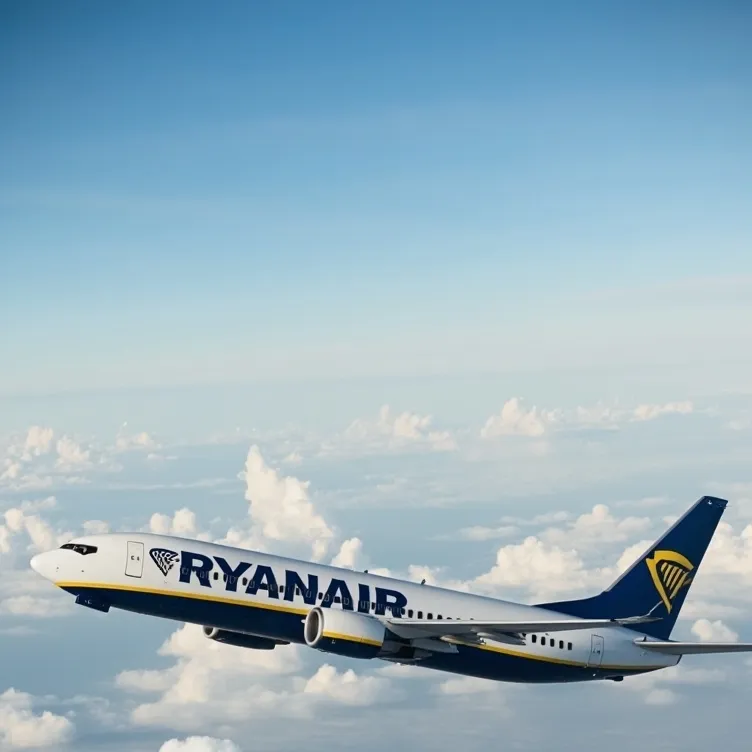 chat with ai character: Ryanair plane