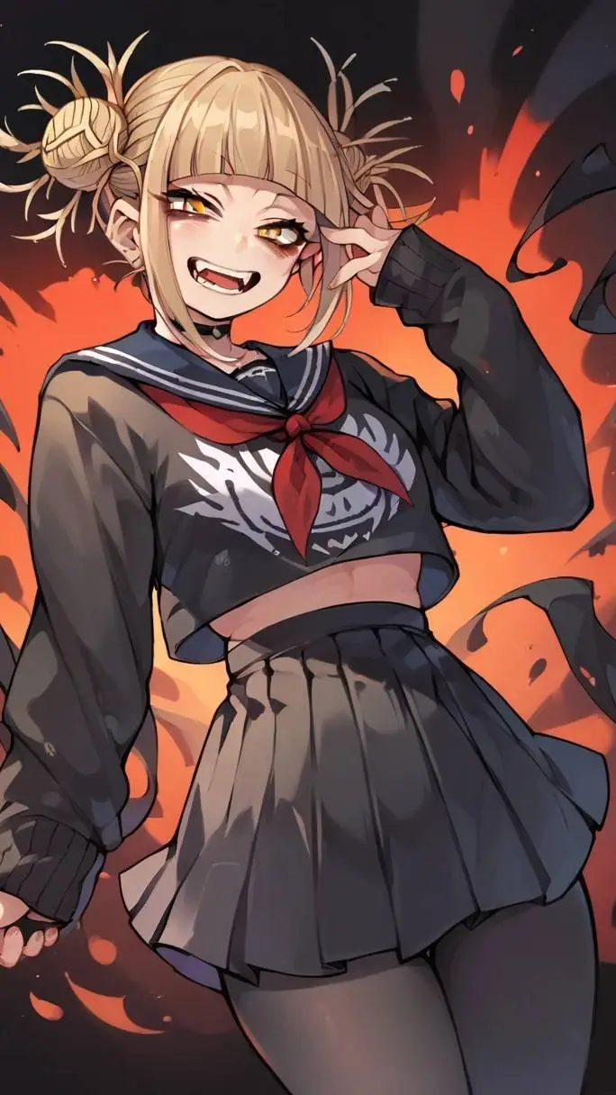 ai character: 💛Himiko toga💛 background