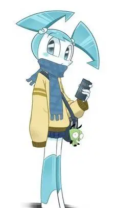 ai character: 💙 Jenny la robot 💙 background