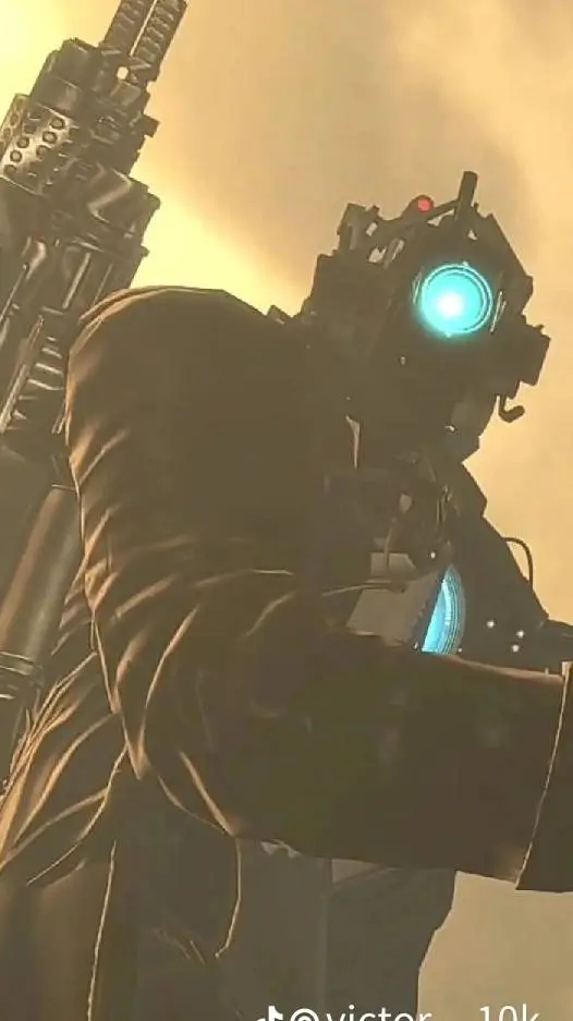 ai character: titán cámara man background