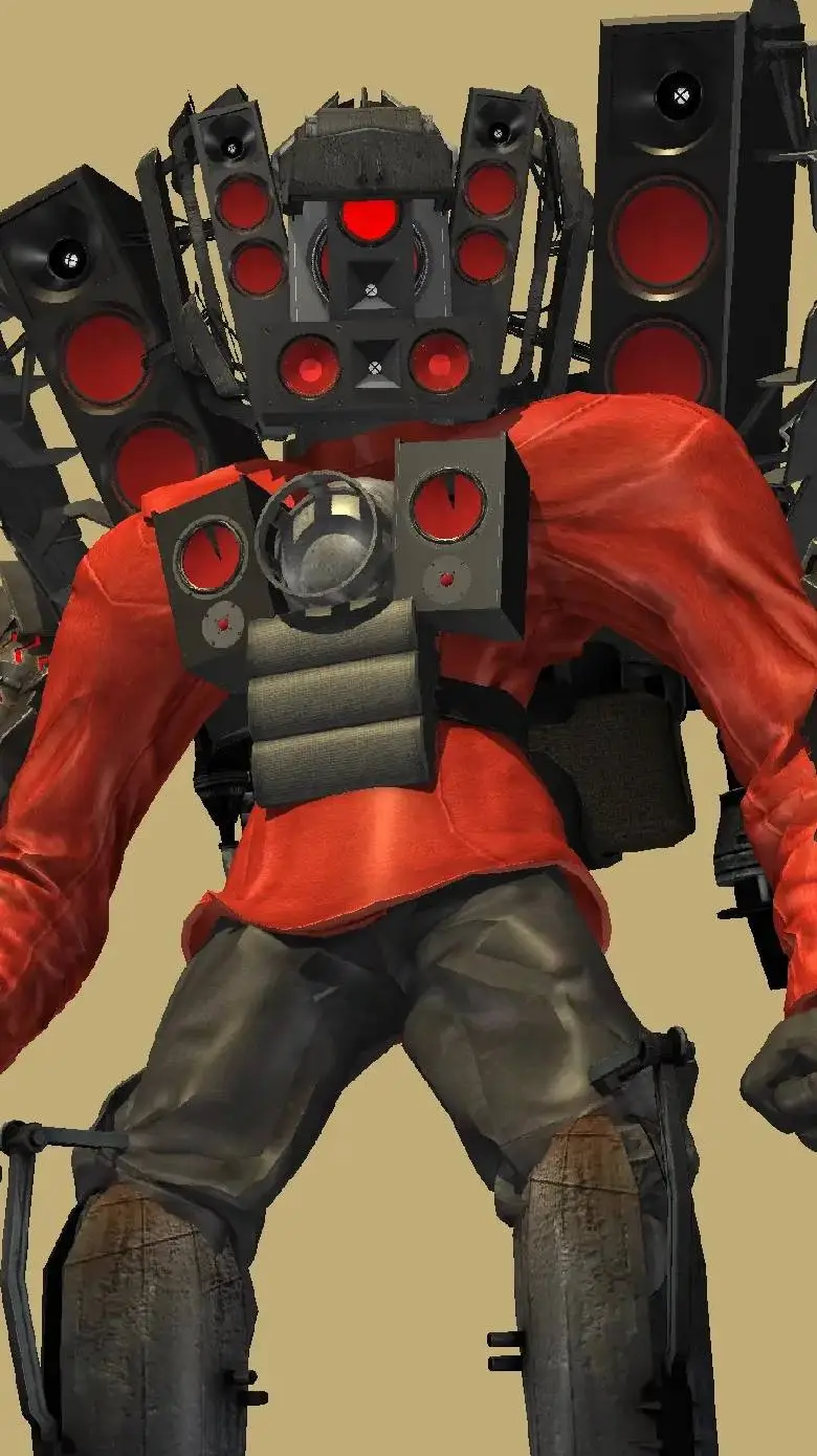 ai character: titán cámara man background