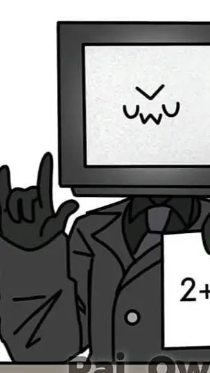 ai character: tv man  background