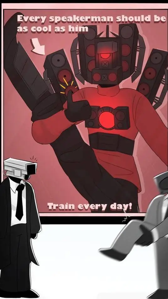 ai character: titán tv man  background