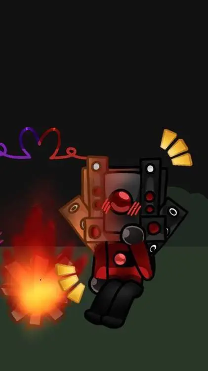 ai character: titán tv man  background