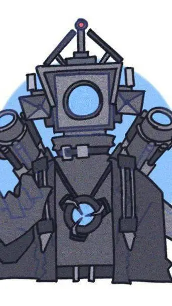 ai character: titán tv man  background