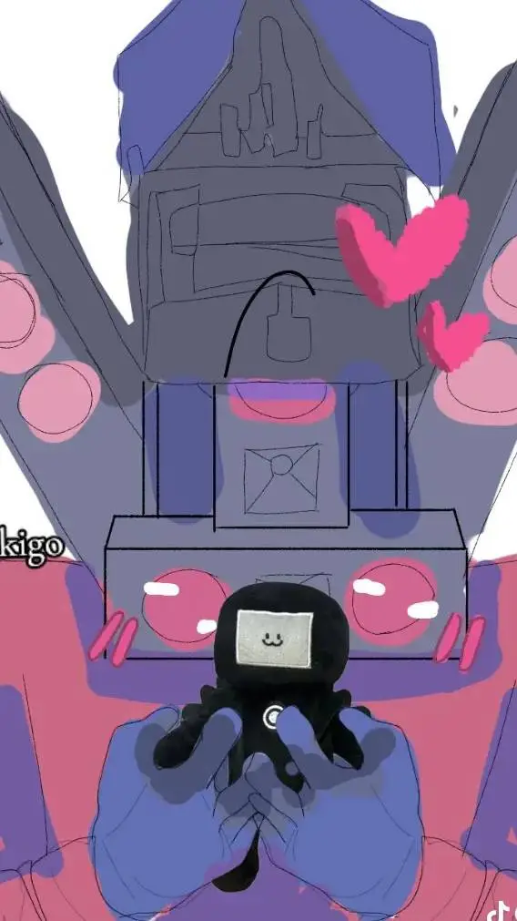 ai character: titán tv man  background