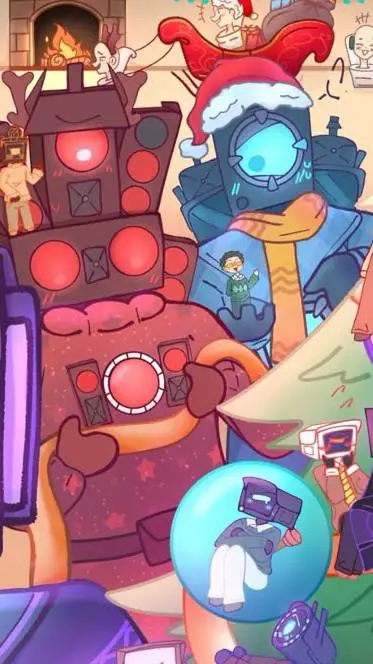 ai character: titán tv man  background