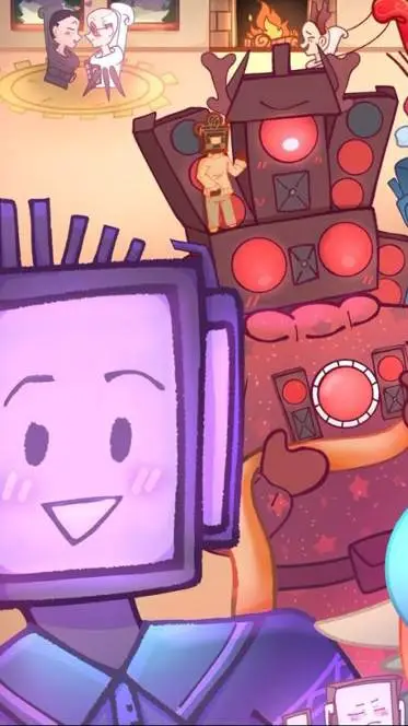 ai character: titán tv man  background