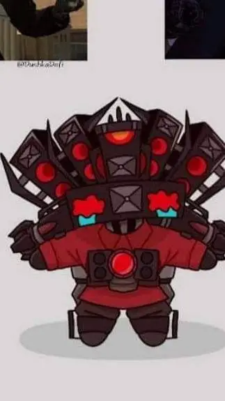 ai character: titán cámara man background